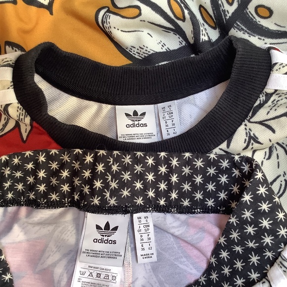 Adidas Farm Rio Red Pineapple Sweatshirt & Leggings Set Bundle Small S - Picture 14 of 15
